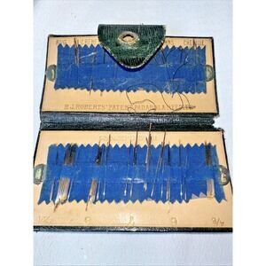 Vintage  R.J Roberts Patent Parabola Needles w/ Case Made in England